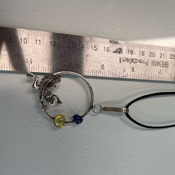 Citrine Frog Earrings and pendant set New 925 sterling silver - Picture 12 of 14